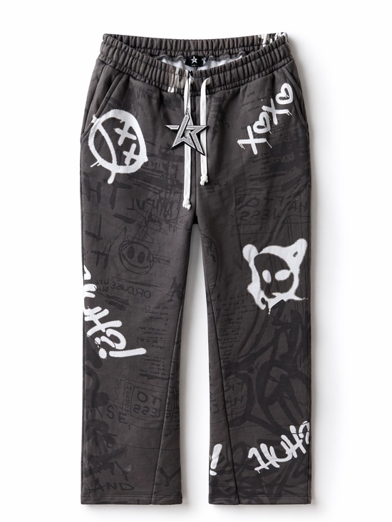 Wkndriot Other - Weekend riot Sweatpants with White Drawstring